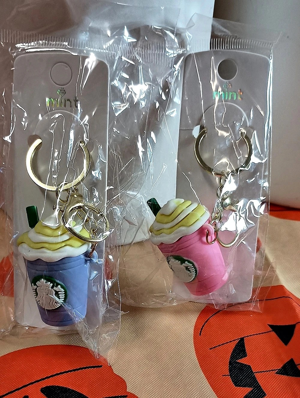 2pc Fashion Ice Coffee Cup Keychain Set Bagcharms - Picture 6 of 7